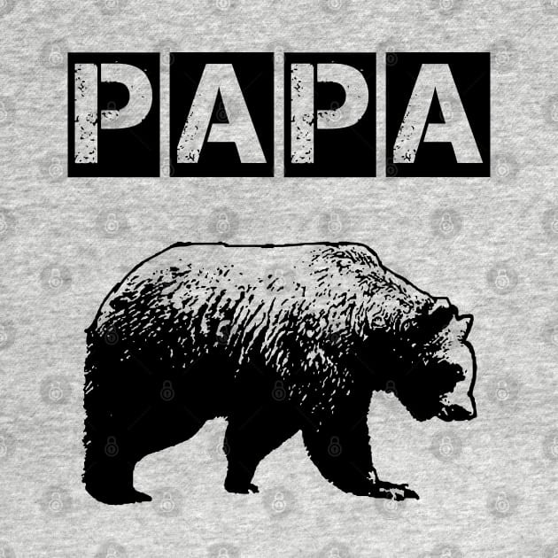 Papa Bear Grunge Distressed by rustydoodle